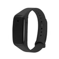 Black EDAL K18 smart wristband camera with wearable design showing camera lens and silicone band