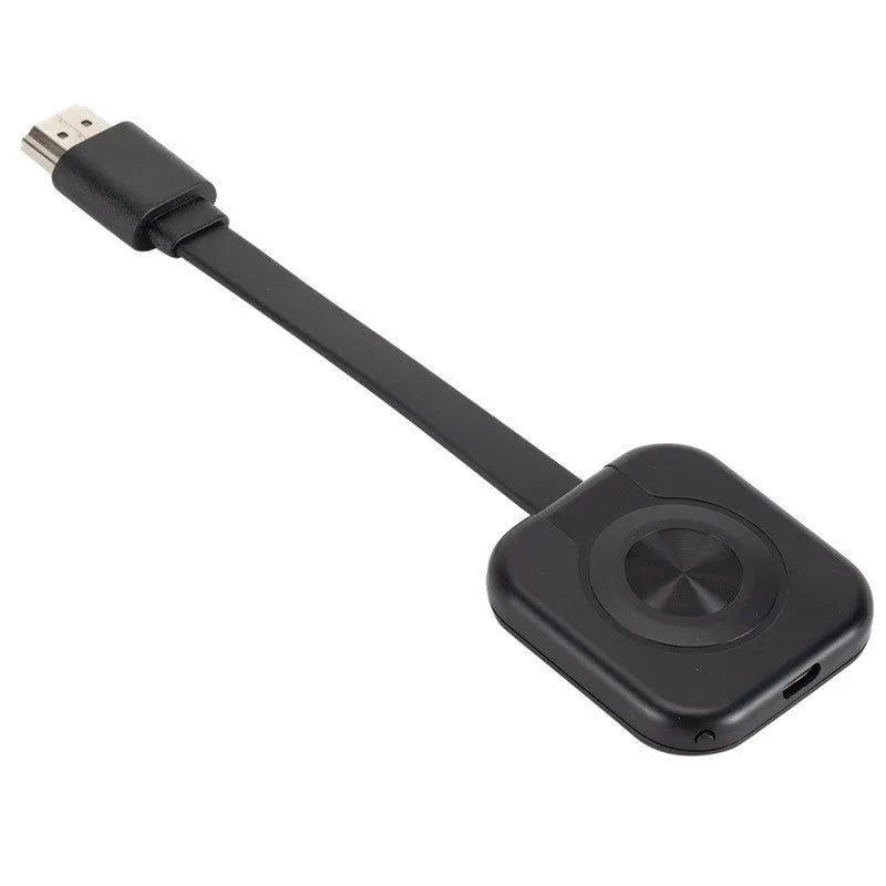 Compact wireless HDMI transmitter for projecting mobile phone screens to displays with included data cable