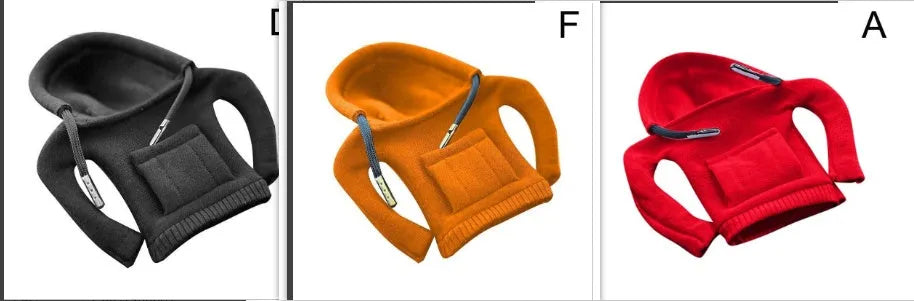 Blue cloth car gear shift knob hoodie cover shown on a gear lever.