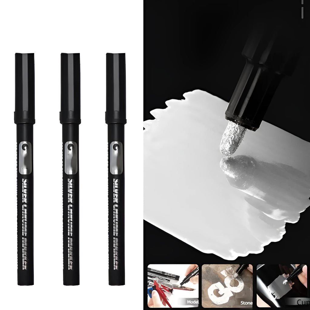 Waterproof mirror marker pen with plastic casing for writing on glass and tile surfaces