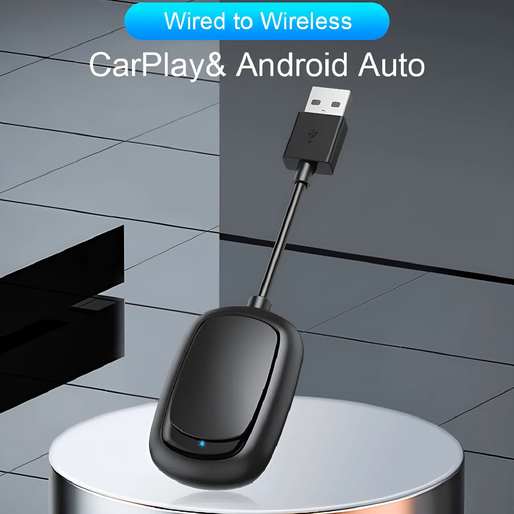 Wireless CarPlay and Android Auto two-in-one car interconnection box with USB interface