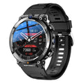 Sports smartwatch with dual cameras on a wrist, showing TFT touchscreen display.