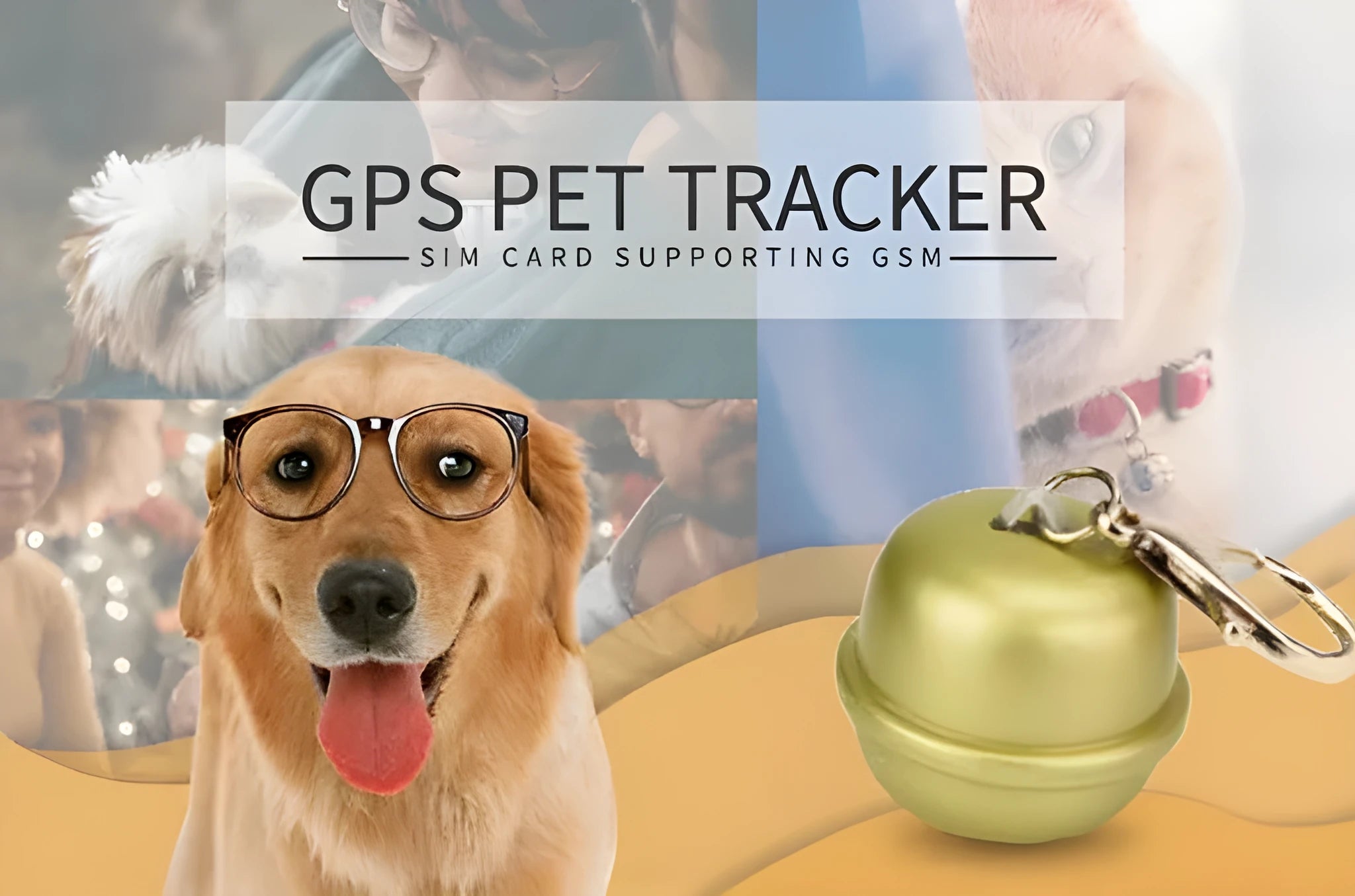 GPS dog collar pet locator in multiple colours including black, brown, green and pink