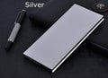 8000mAh capacity USB power bank with LED light and aluminium casing in choice of five colours