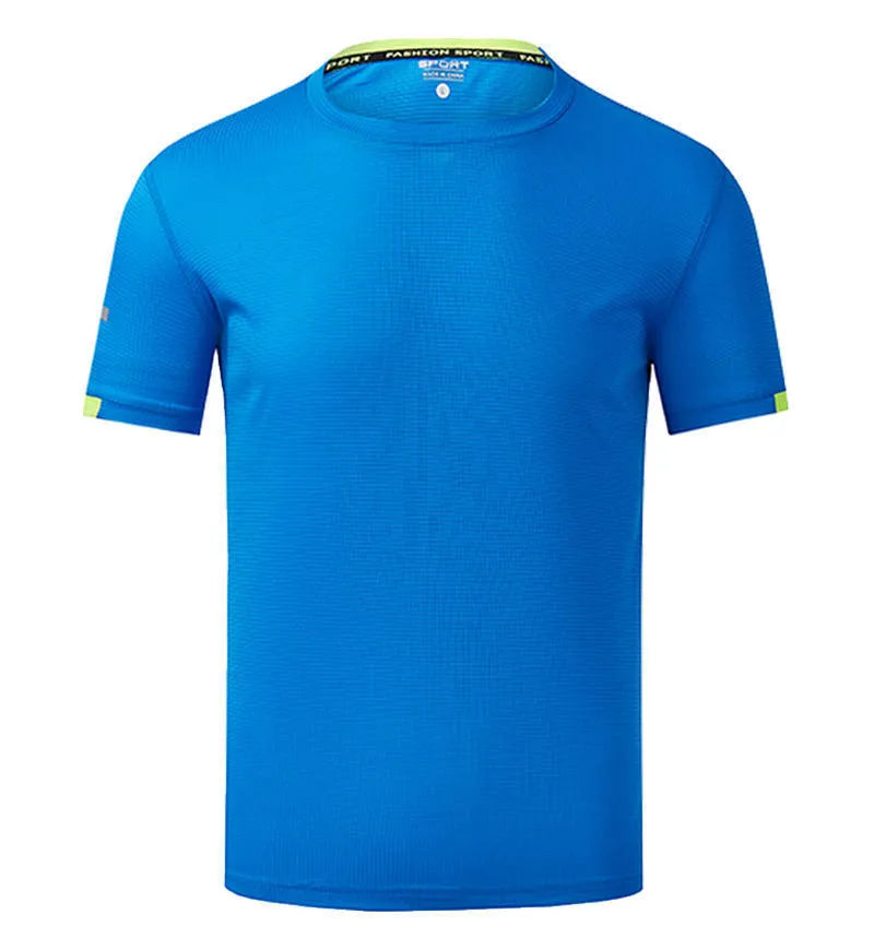 4S Shop men's solid colour quick-drying ice silk short-sleeve shirt laid flat.