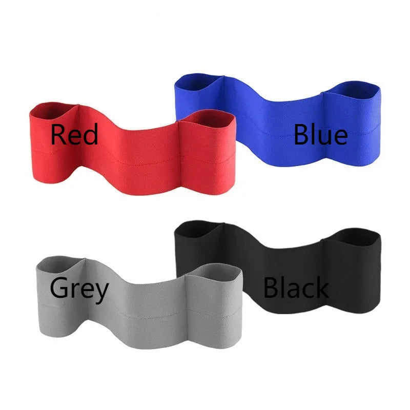 Elastic elbow support bandage for boxing and fitness, shown in black, wrapped around an elbow joint.
