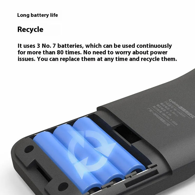 Black household alcohol tester with one-button operation for breath analysis checks