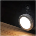 Round white motion sensor LED light with 80mm diameter for closet and corridor lighting