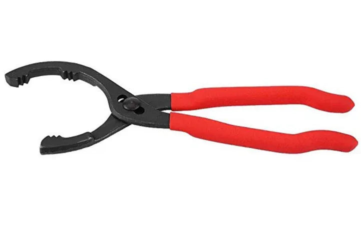 12 inch high carbon steel filter wrench in red colour for oil filter removal