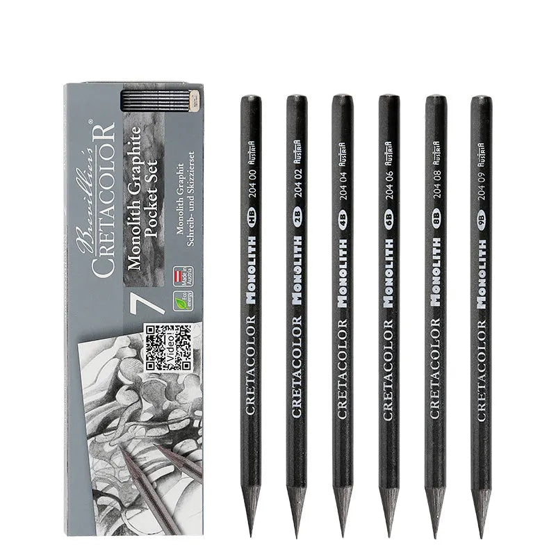 Wood-free graphite pencil in 2B 4B HB hardness for drawing and colouring