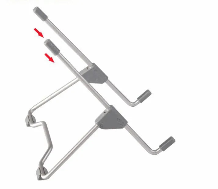 Grey adjustable mobile phone stand with aluminium alloy and engineering plastic construction