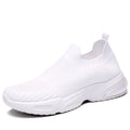 Breathable mesh slip-on sock shoes with a low-top design and PVC sole in various colours
