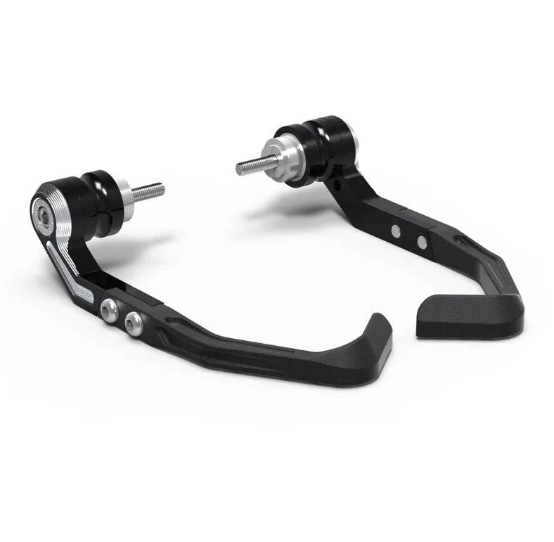Pair of CNC machined black bow protection guards for CBR650F CBR650R motorcycle brake horn