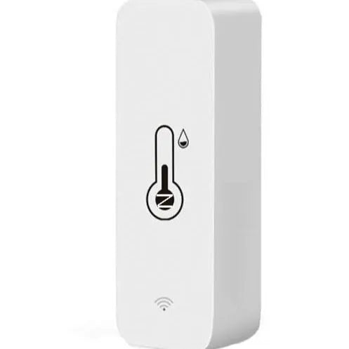 WiFi Zigbee temperature and humidity sensor with ABS plastic housing measuring 72x25x20mm