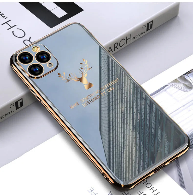 Black TPU full lens iPhone case showing camera protection for multiple model compatibility