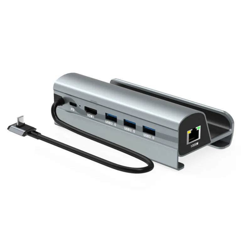 GPD WIN4 handheld gaming console base expander docking station with USB and Ethernet ports