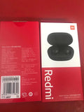 Black Redmi AirDots 2 True Wireless Bluetooth earbuds and charging case.