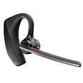 Black plastic wireless Bluetooth sports headphones with a visible battery display.