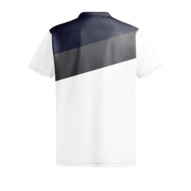 Men's loose fit short sleeve t-shirt with a colourful 3D digital printed pattern.