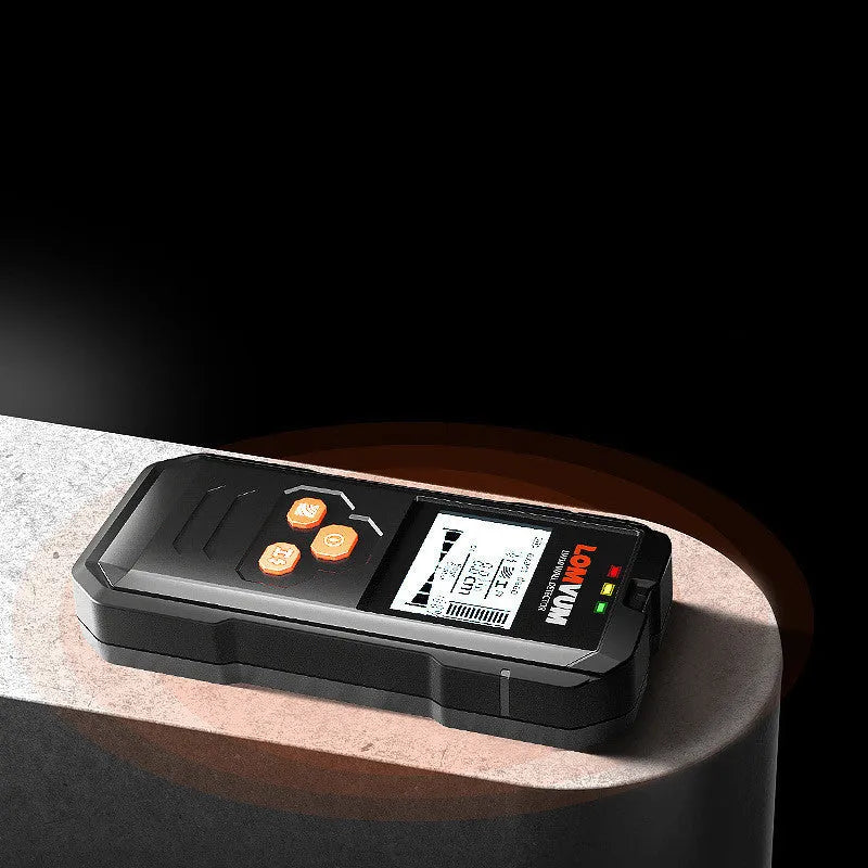 Multifunctional wall detector instrument showing three model options for detecting hidden metals, wiring and wood in walls