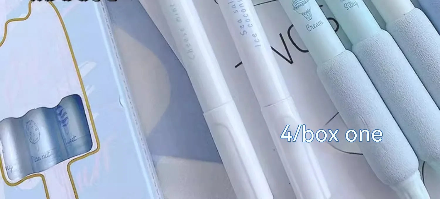 Neutral double-headed fluorescent pen with a 0.5mm tip for calligraphy practice.
