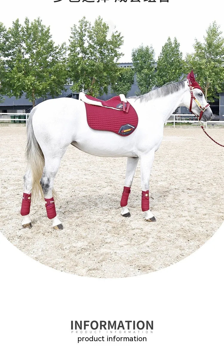 Riding shock absorption wool pad for equestrian and cycling waist protection