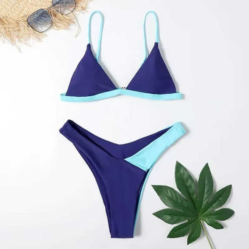 Women's swimsuit briefs in patterned colours with European and American sizing