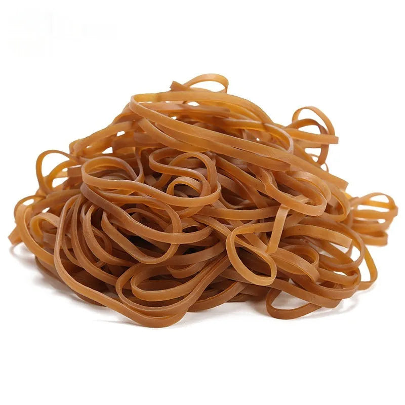 Natural rubber bands circular shape 500g bag for home and office organisation