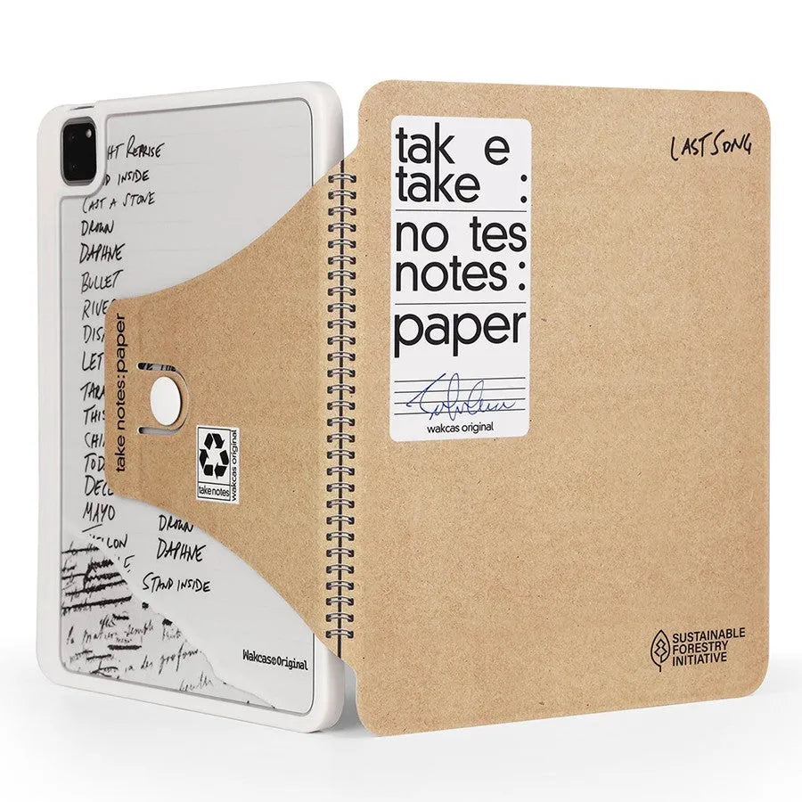 TPU kraft paper pattern tablet case for iPad showing fall protection back panel