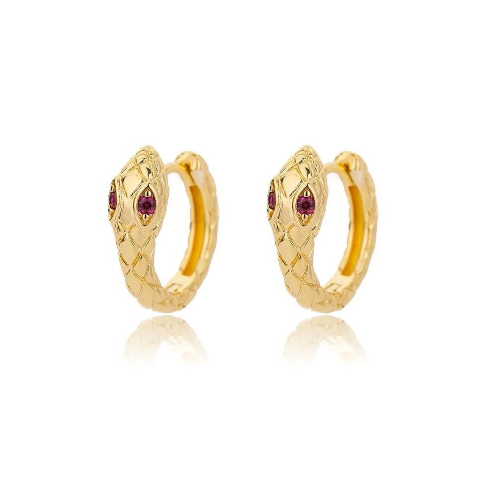 Geometric butterfly and heart-shaped women's earrings in copper with diamond treatment, multiple colours.