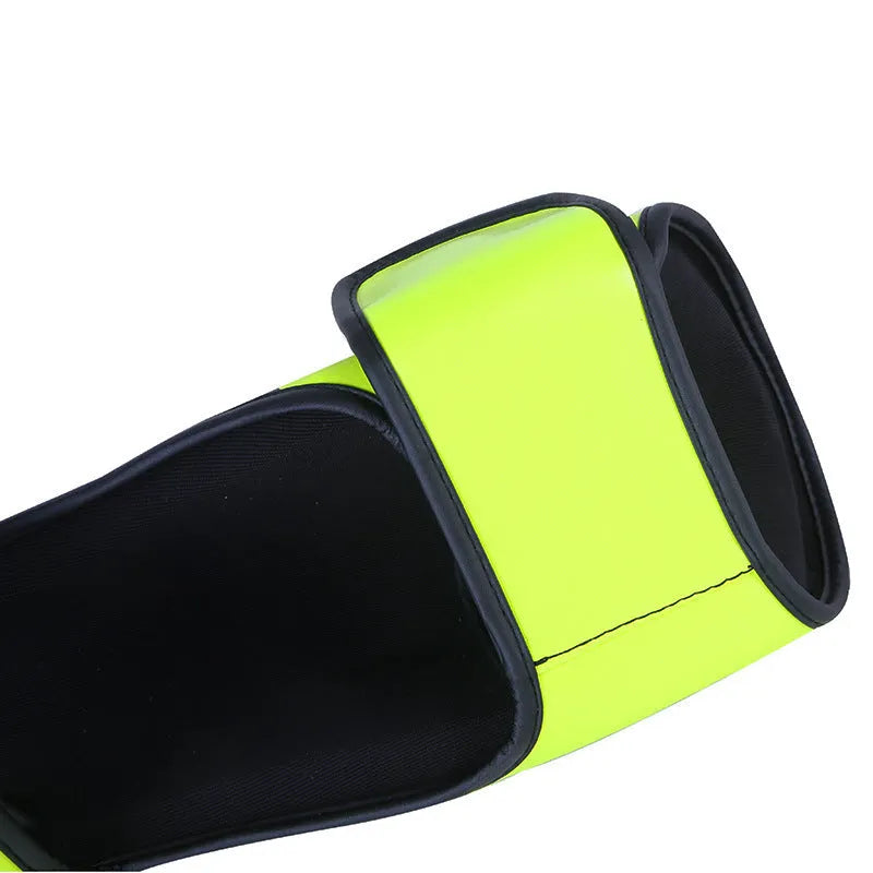 Junior adult boxing leggings in Black with PU and EVA foam padding