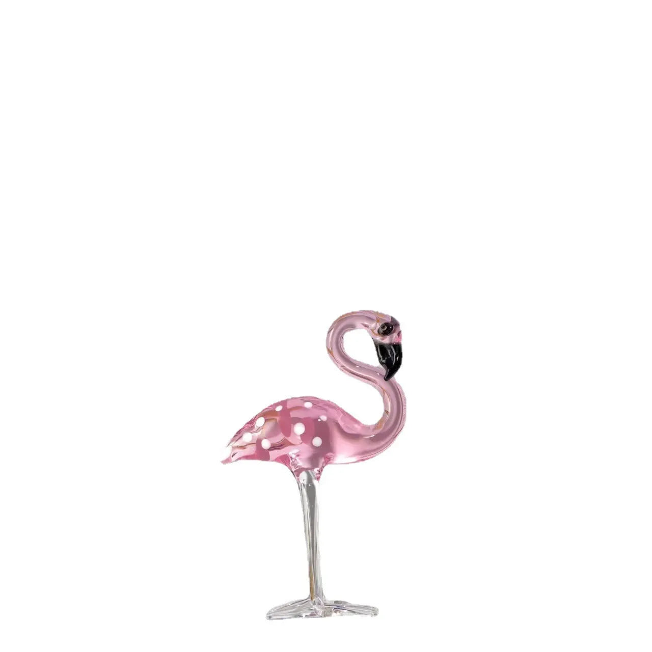 Pink crystal flamingo decorative ornament modern minimalist style 20-25cm