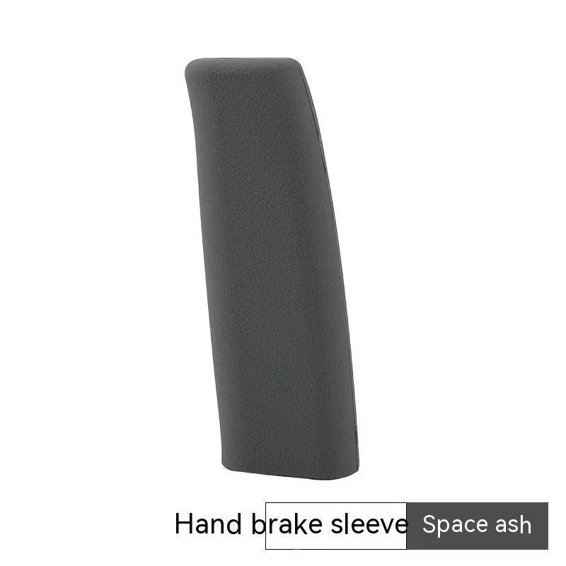 Silicone handbrake sleeve for cars in five colours: black, grey, beige, red and blue