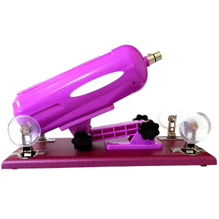 Bobb women's automatic telescopic thrusting sex tool with remote control in purple colour