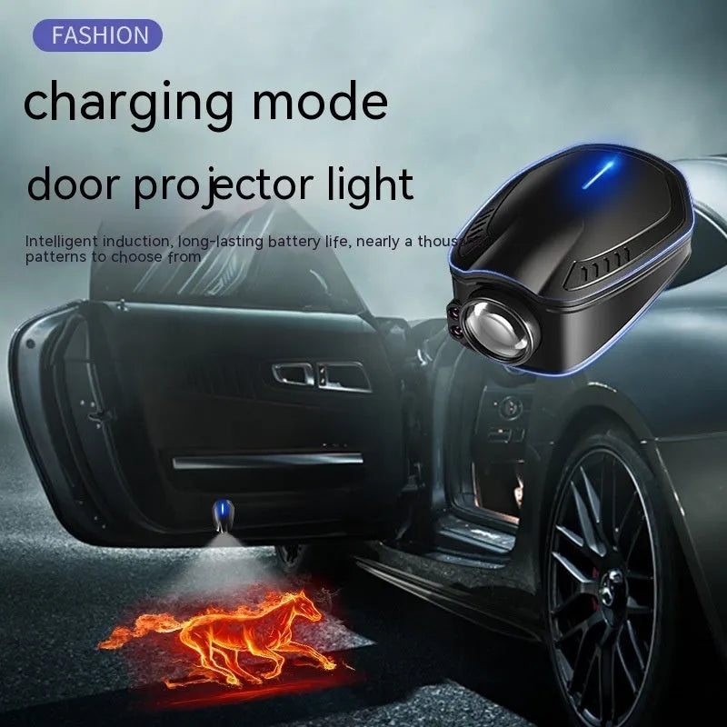 Bright black car atmosphere light laser projector with ABS construction for 5V automotive installation