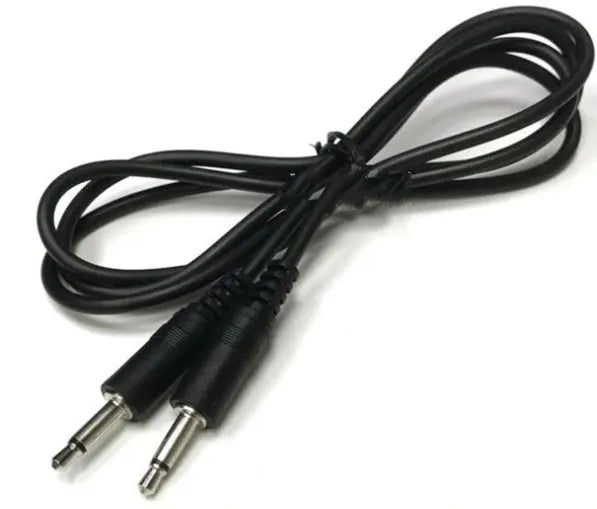 1 metre long 3.5 mm audio extension cable with male plug and female socket connectors