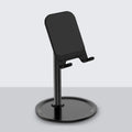 Aluminium alloy mobile phone and tablet desktop stand in black or white colour