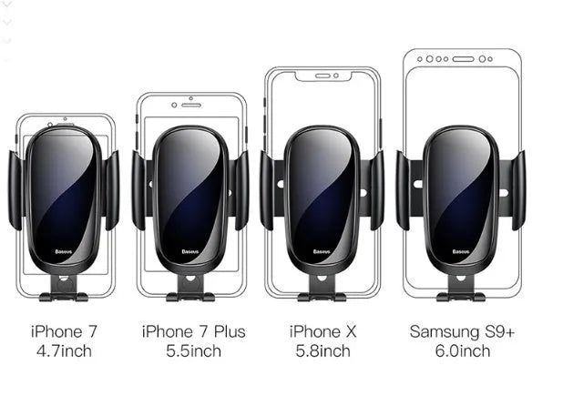 Universal smart car bracket for dashboard smartphone mounting in black, blue and silvery colour options