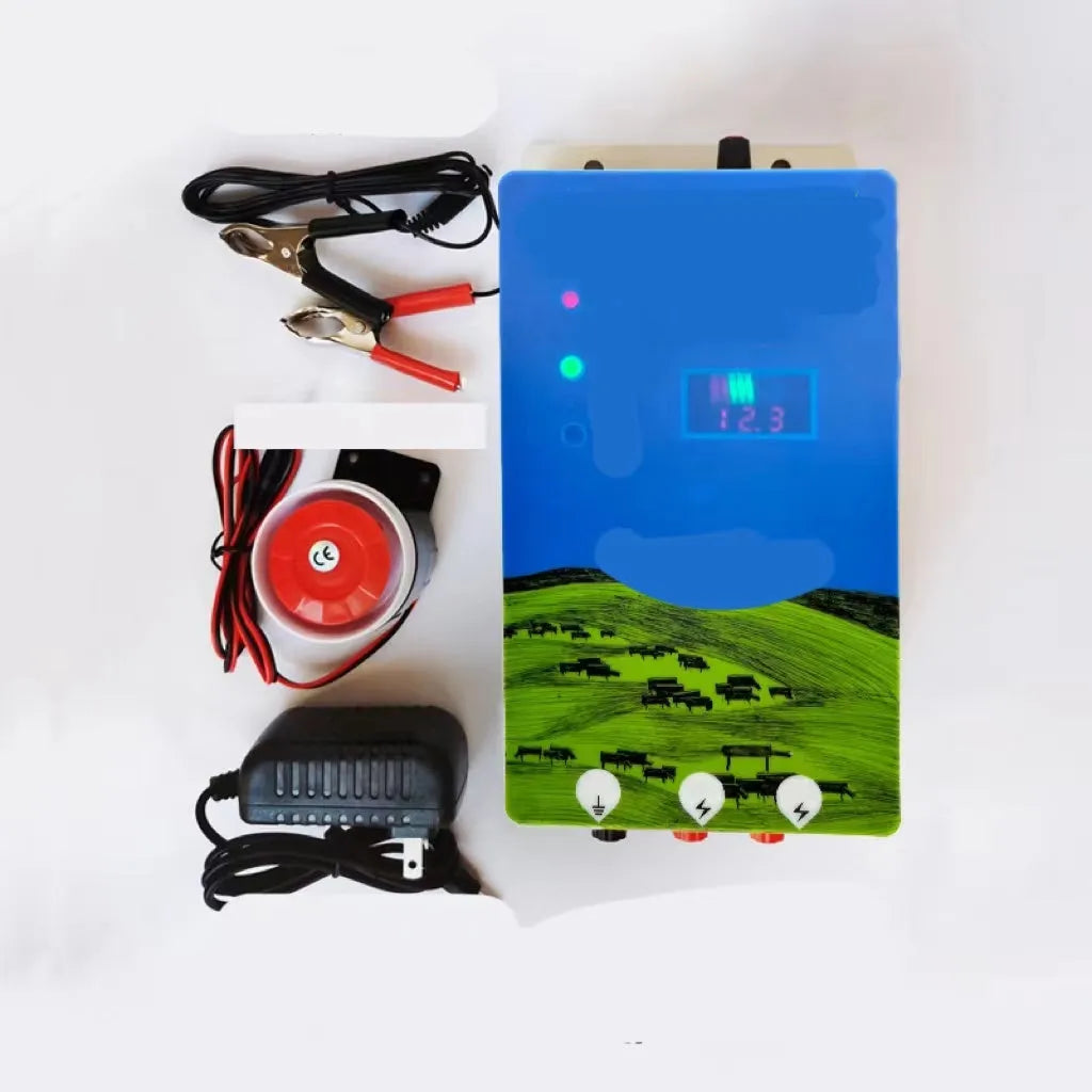 Pasture electronic host high voltage pulse breeding grid fence full set with display options