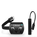 Black USB HDMI dongle for smartphone screen mirroring to TV with 1080p output