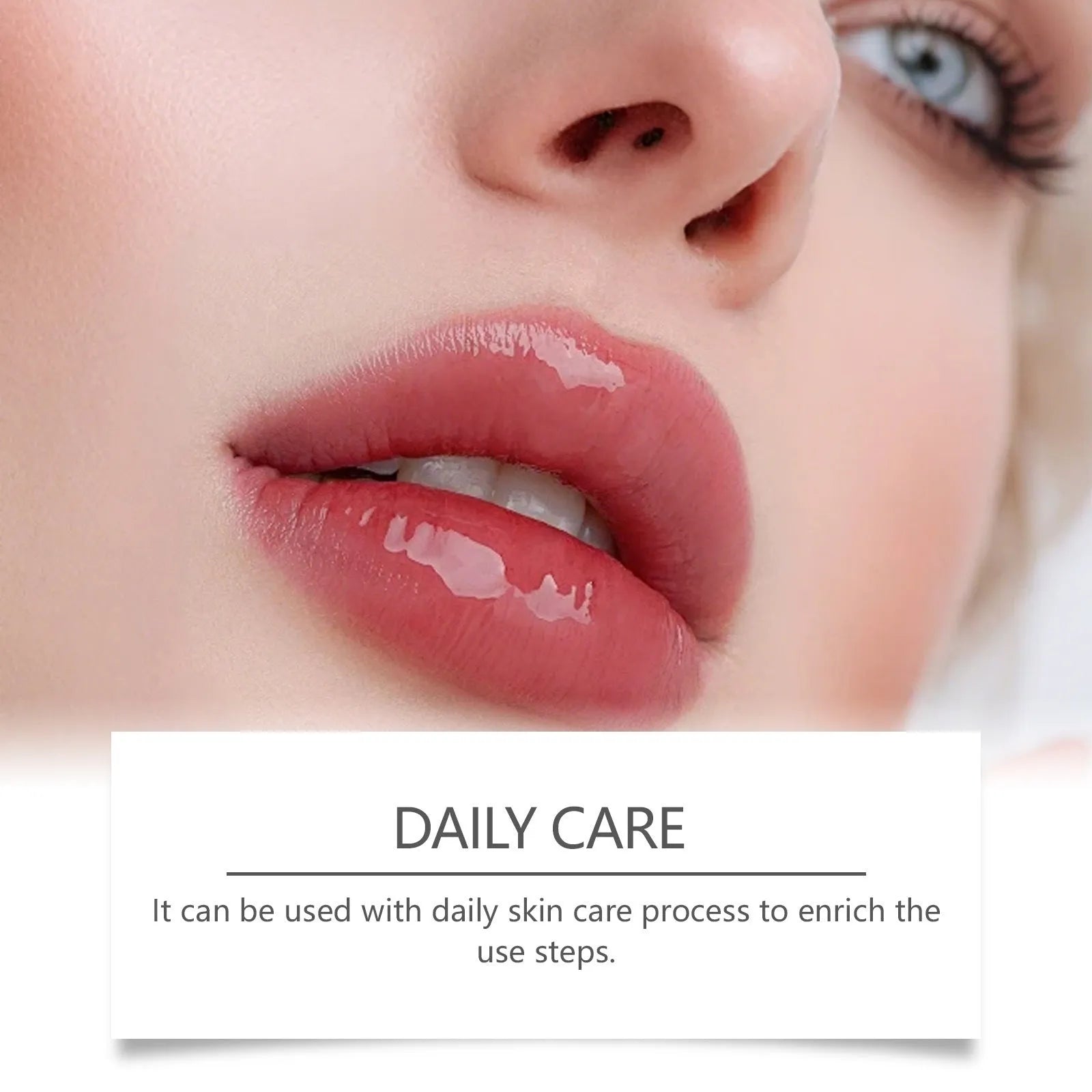 Silicone lip nursing adhesive bandage measuring 8cm by 12cm for post-procedure care