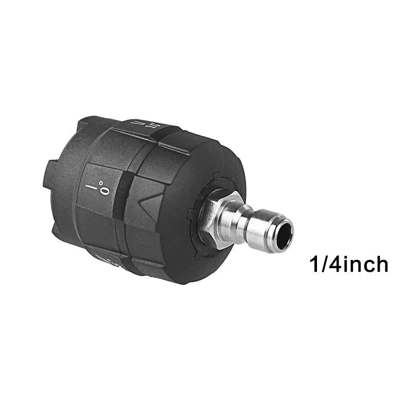 Five-in-one engineering plastic spray nozzle for high-pressure water guns with pattern selector