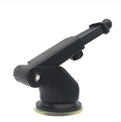 Universal telescopic long rod car phone bracket mount made from black ABS plastic
