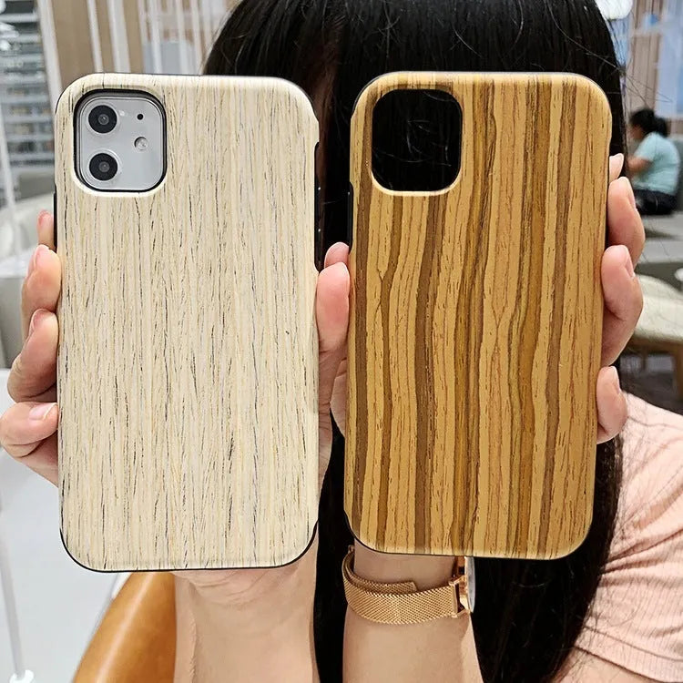 Wooden iPhone back cover case in Rosewood, Teak, Walnut or Black Rose bamboo for iPhone 11 Pro, X, 8 models