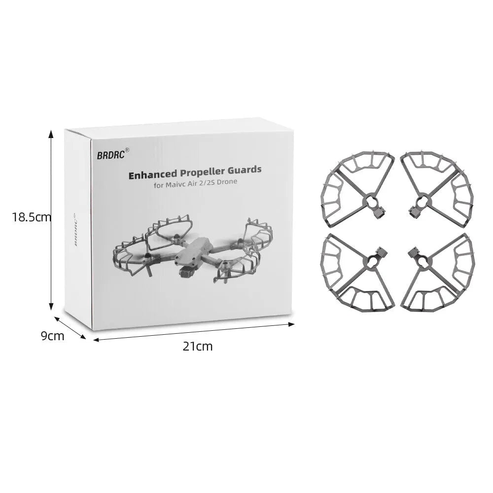 Grey ABS propeller protection ring accessory for DJI Mavic Air 2 and Air 2S drones.