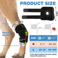 Black polyester pet leg guard for joint rehabilitation in three sizes