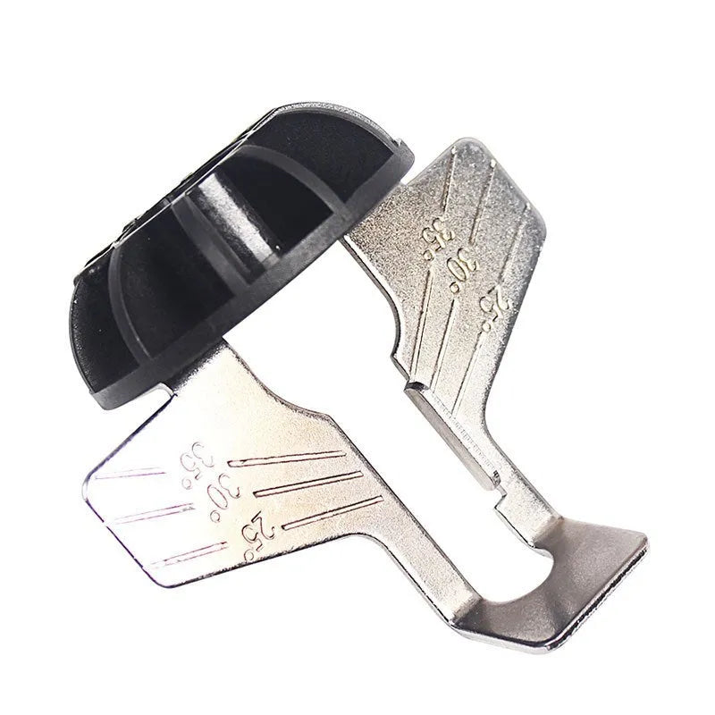 Silver-coloured mini electric chain grinder accessory for band saw blades, 20mm long.