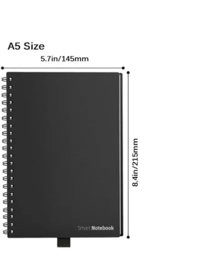 Business intelligence notebook with PVC cover, A5 B5 sizes, voice recording, handwriting recognition, and mobile scanner