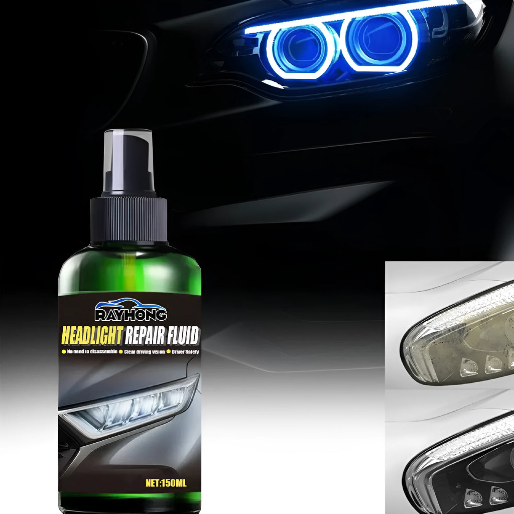 150ml bottle of car headlight repair liquid for restoring faded plastic lenses