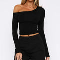 Women's slim fit knitted cardigan with cross shoulder straps in solid colour